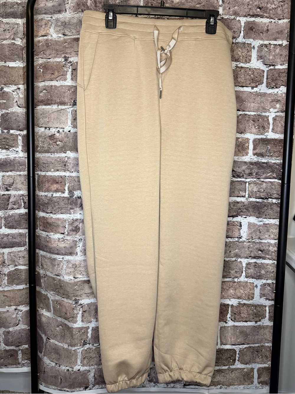 Everyday Neutral Drawstring Joggers - Beige
